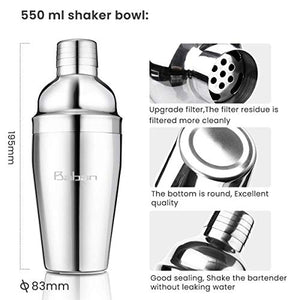 Baban set cocktail 22 pezzi,set professionale,Compreso 4 A:22pcs - Ilgrandebazar