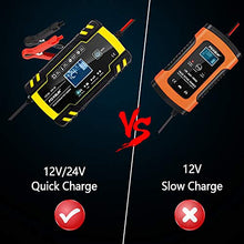 Carica l'immagine nel visualizzatore di Gallery, yotame Caricabatterie Auto Moto 12V/24V 8A, Caricabatteria Multi...