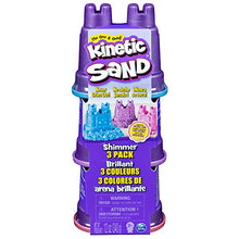 Carica l'immagine nel visualizzatore di Gallery, Kinetic Sand- Confezione da 3 Mini Castelli, 340 g di Sabbia Modellabile in...