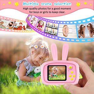 PUZ Toy Giocattoli Bambina 3-6 Anni Macchina Fotografica Bambini HD pink