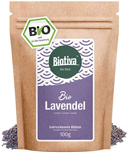 fiori di lavanda Bio (100g) - blu, tutta - Miglior qualità organica - dalla...