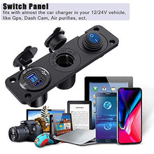 Carica l&#39;immagine nel visualizzatore di Gallery, QC3.0 Presa USB per Auto Doppio Accendisigari Caricabatteria per...