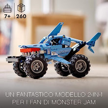 Carica l'immagine nel visualizzatore di Gallery, LEGO 42134 Technic Monster Jam Megalodon 2 in 1, da Monster Truck Camion Giocattolo a Macchina Low Racer Lusca, Idea Regalo per Bambini, Bambine, Ragazzi e Ragazze da 7 Anni