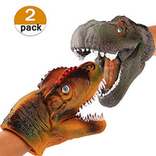 Carica l&#39;immagine nel visualizzatore di Gallery, vamei 2pcs Velociraptor Dinosaur Puppet Mano Jurassic World Park Kids... - Ilgrandebazar