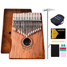 Carica l&#39;immagine nel visualizzatore di Gallery, Kalimba 17 Tasti Professionale in Legno Massello KOA Thumb/Finger Piano,... - Ilgrandebazar