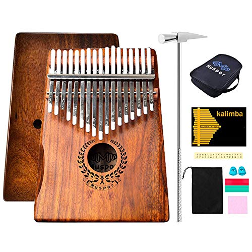 Kalimba 17 Tasti Professionale in Legno Massello KOA Thumb/Finger Piano,... - Ilgrandebazar
