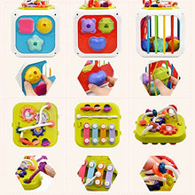 Carica l'immagine nel visualizzatore di Gallery, Giochi Bambini 1 2 Anno, 7 in 1 Montessori Sensoriali Giocattoli 6 9 18 Mesi Educativi Cubo di Attività Selezionatore di Forme, Motor Skill Development Compleanno Regalo