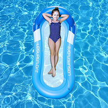 Carica l&#39;immagine nel visualizzatore di Gallery, Queta Materasso Gonfiabile Piscina Amaca Mare Materassino Blu