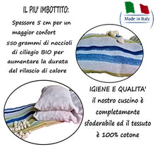 Carica l&#39;immagine nel visualizzatore di Gallery, Cuscino con Noccioli di Ciliegia Bio Termico Made in ITALY Sfoderabile 48 x... - Ilgrandebazar
