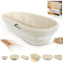 Carica l&#39;immagine nel visualizzatore di Gallery, Amazy Cestino da lievitazione, incluso libretto con ricette e Ovale | 35cm - Ilgrandebazar