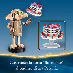 LEGO 76421 Harry Potter Dobby l'Elfo Domestico, Regalo per Ragazze, Ragazzi, Adolescenti e Tutti i Fan da 8 Anni in su, Modello Snodabile di Personaggio Iconico, Gioco da Collezione