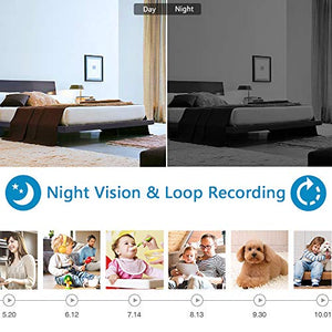 Telecamera Nascosta Wifi,UYIKOO HD Spia Wifi Rivelatore di Fumo...