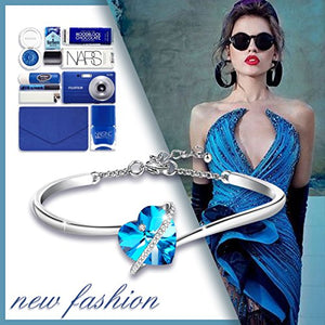 GEORGE · SMITH Fascino Braccialetto Argento Donna Bracciale Storia Blu