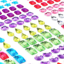 Carica l&#39;immagine nel visualizzatore di Gallery, Phogary 870pcs 12 fogli autoadesivi strass adesivo, multicolore Bling... - Ilgrandebazar