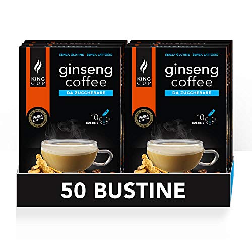 50 bustine di Caffè al Ginseng Solubile da Zuccherare