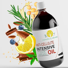 Carica l&#39;immagine nel visualizzatore di Gallery, Potente Olio Intensivo Anticellulite Snellente 1000 ml Olio di Massaggio Dimagrante Drenante Donna Uomo 100% Naturale Penetra 6 volte più in profondità che una crema anticellulite Coppettazione