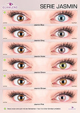 Carica l&#39;immagine nel visualizzatore di Gallery, GLAMLENS Lenti a contatto colorate marrone chiaro Jas Brown Hazel - mensili...