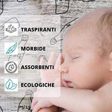 Carica l'immagine nel visualizzatore di Gallery, Mussola Neonato Cotone Bio, Multiuso, Copertina Per Passeggino,...