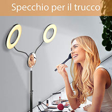 Carica l&#39;immagine nel visualizzatore di Gallery, Luce ad anello doppio iBesi, 11 modalità di illuminazione, 2700-6500K, 2020...