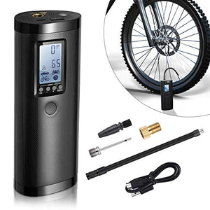 Vastar Compressore Portatile, Aria con LCD Display, Banca di Nero