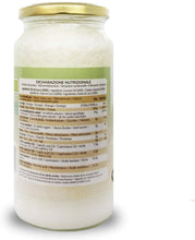 Carica l'immagine nel visualizzatore di Gallery, Olio di Cocco Biologico Extra Vergine 1000ml. Crudo e Spremuto a Freddo. Organico e Puro al 100%. Ideale per Capelli, per il Corpo e ad Uso Alimentare. Olio di Cocco Bio Nativo e non Raffinato 1L