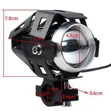 Carica l&#39;immagine nel visualizzatore di Gallery, PROZOR 2PZ Luci Anteriori per Moto con Interruttore 15W 3000LM Lampada Nero