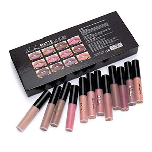 Rechoo 12Pcs Rossetto Matte Liquido Tinta Labbra a Lunga Tenuta,Rossetti...