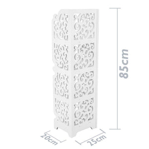 PrimeMatik - Scaffale in Legno-plastica Libreria Decorativa a 4 Ripiani... - Ilgrandebazar