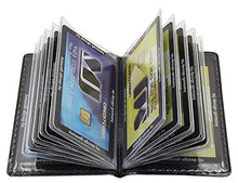 Carica l'immagine nel visualizzatore di Gallery, Porta carte di credito con 12 scomparti MJ-Design-Germany Design 2 / Nero