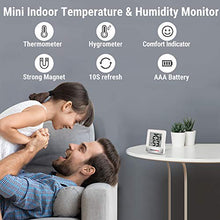 Carica l'immagine nel visualizzatore di Gallery, ThermoPro TP49 Mini Igrometro Termometro Digitale Termoigrometro da Interno per Casa Monitor di Temperatura e umidità per Ambienti con Livello di Comfort, Bianco