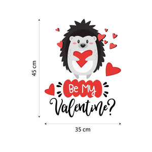 kina CRSV0010 Vetrofania San Valentino 100% Riutilizzabile Decorazioni per... - Ilgrandebazar
