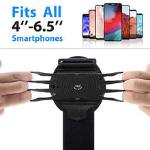 Carica l&#39;immagine nel visualizzatore di Gallery, HLOMOM Porta Cellulare Braccio Staccabile, Porta Telefono Corsa Ruotabile a 360° con Auricolare e Portachiavi, per Fitness, Palestra,Compatibile con iPhone, HUAWEI, Xiaomi, Samsung e Altro