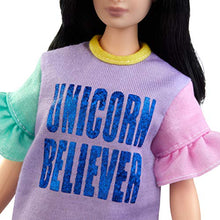 Carica l&#39;immagine nel visualizzatore di Gallery, Barbie- Fashionista, Bambola Mora con Vestito Unicorn Believer, Giocattolo... - Ilgrandebazar