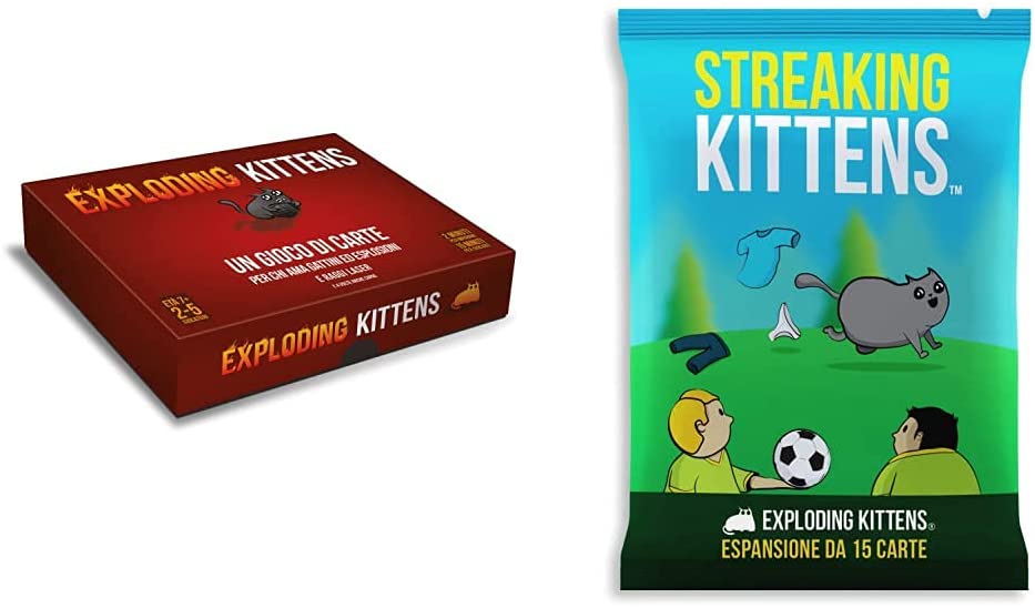 Asmodee - Imploding Kittens, Espansione Gioco di Carte Exploding Kitte –