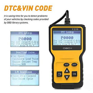 Komake OBD2 Auto Diagnostica per Codici OBD II Scanner diagnostico Strumento... - Ilgrandebazar