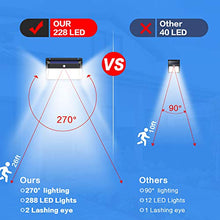 Carica l&#39;immagine nel visualizzatore di Gallery, Luce Solare Led Esterno 228 LED, 【Versione migliorata 2200 mAh】Lampada...