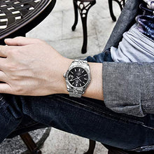 Carica l'immagine nel visualizzatore di Gallery, BERSIGAR Orologio da polso meccanico automatico uomo in Grigio Argento - Ilgrandebazar