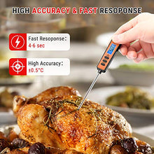 Carica l&#39;immagine nel visualizzatore di Gallery, ThermoPro TP01S Termometro da Cucina Professionale con Lettura Istantanea con Sonda Lunga, Termometro Carne Digitale per Alimenti, Latte, Dolci, Olio Frittura, Liquidi, Cibo, Barbecue, Vino e Griglia