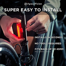 Carica l&#39;immagine nel visualizzatore di Gallery, GuardG3X Luce Posteriore USB Ricaricabile per Bicicletta by Apace, 6 Potenti...