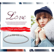 Carica l&#39;immagine nel visualizzatore di Gallery, JewelryWe Bracciale Coppia Donna Uomo Fidanzati con Zircone Lucido Bianco - Ilgrandebazar