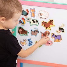 Carica l&#39;immagine nel visualizzatore di Gallery, MAGDUM Calamite Bambini Animali Fattoria – Grandi calamite frigo bambini –... - Ilgrandebazar