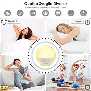 Luce Sveglia Alba WiFi LOFTer Wake Up Light LED Intelligente Lampada da... - Ilgrandebazar