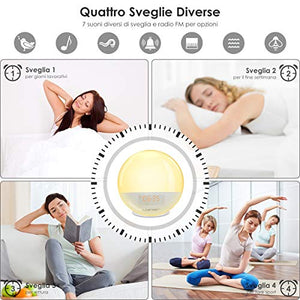 Luce Sveglia Alba WiFi LOFTer Wake Up Light LED Intelligente Lampada da... - Ilgrandebazar