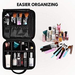 Make Up Bag Professional Beauty Case da Viaggio Makeup Astuccio per M1, Nero