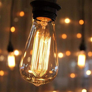 KINGSO Lampadina Edison E27 con Incandescenza Vintage ST64 60W 220V 1 Pack - Ilgrandebazar