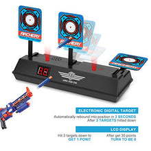 Carica l&#39;immagine nel visualizzatore di Gallery, Keten Bersaglio Elettrico per Nerf Guns, Auto-Reset Intelligent Light Nero