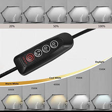 Carica l&#39;immagine nel visualizzatore di Gallery, NovoLido LED Lampada da Tavolo con Morsetto, 3 Modalità di Colore Nero - Ilgrandebazar