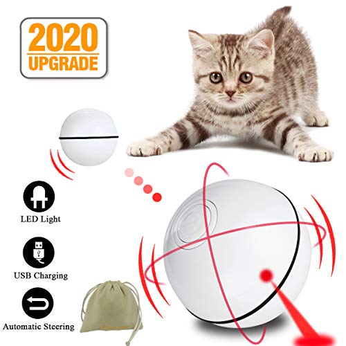 Giocattolo interattivo per gatti, con funzione timer LED ricaricabile...