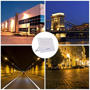 Viugreum Faro LED, 100W IP67 Impermeabile, Proiettore da 100W, Bianco Caldo - Ilgrandebazar