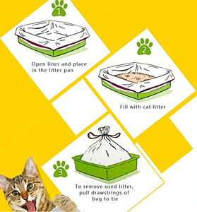Sacchetti Lettiera Gatto Borsa con 3 Confezioni da (21 Sacchetti), 91.5×45.7...